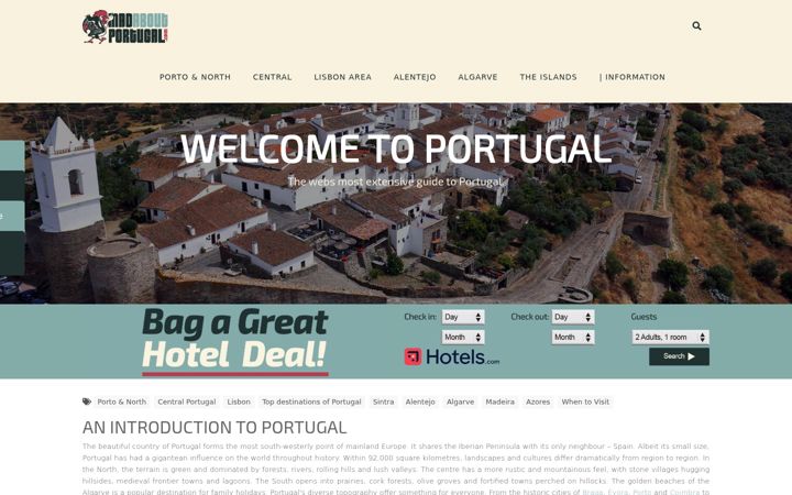 Screenshot of madaboutportugal.com
