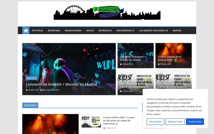 Screenshot of madafackismounderground.com