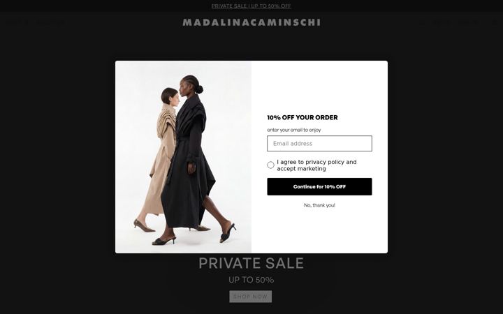 Screenshot of madalinacaminschi.com