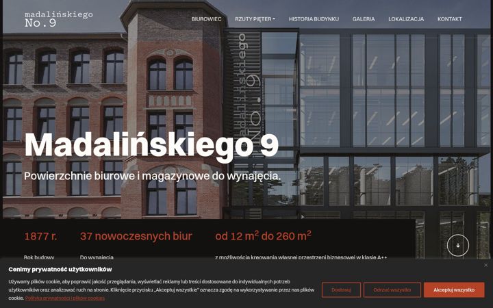 Screenshot of madalinskiego9.pl