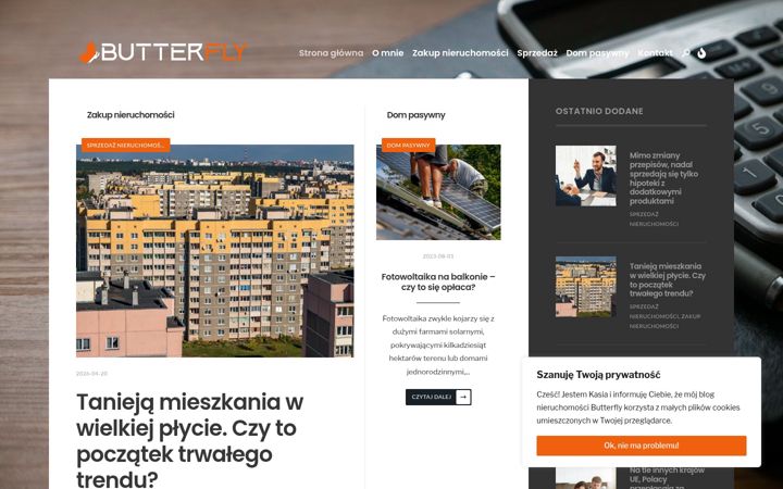 Screenshot of madamabutterfly.pl