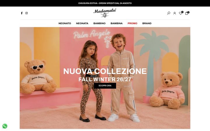 Screenshot of madamalu.it