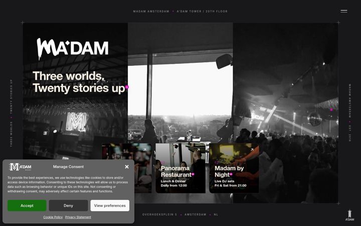 Screenshot of madamamsterdam.nl