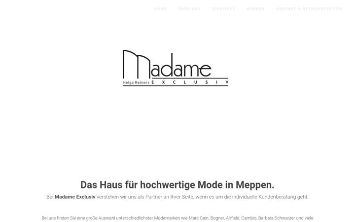 Screenshot of madame-meppen.de