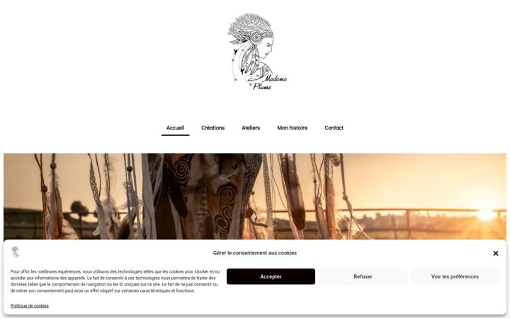 Screenshot of madame-plume.com