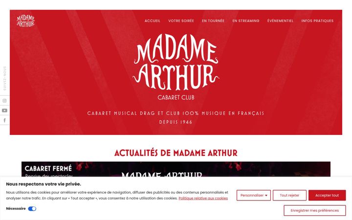 Screenshot of madamearthur.fr