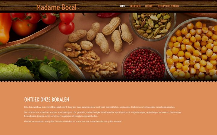 Screenshot of madamebocal.be