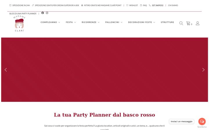 Screenshot of madameclari.com