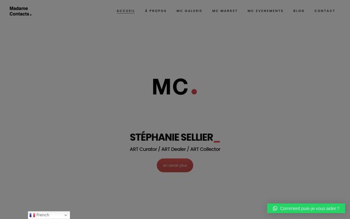 Screenshot of madamecontacts.com