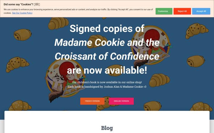 Screenshot of madamecookie.com