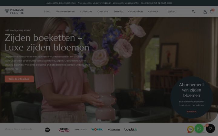 Screenshot of madamefleurie.com