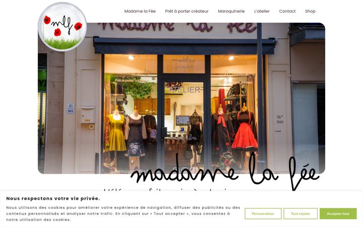 Screenshot of madamelafee.fr