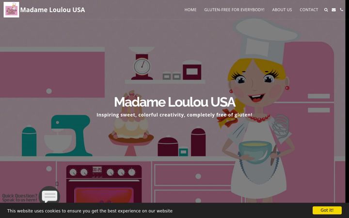 Screenshot of madameloulouusa.com