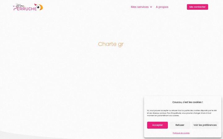 Screenshot of madameperruche.com