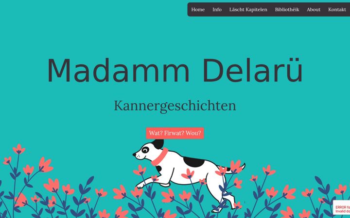 Screenshot of madammdelarue.eu