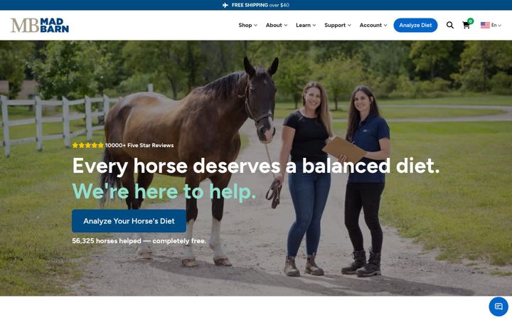 Screenshot of madbarn.com