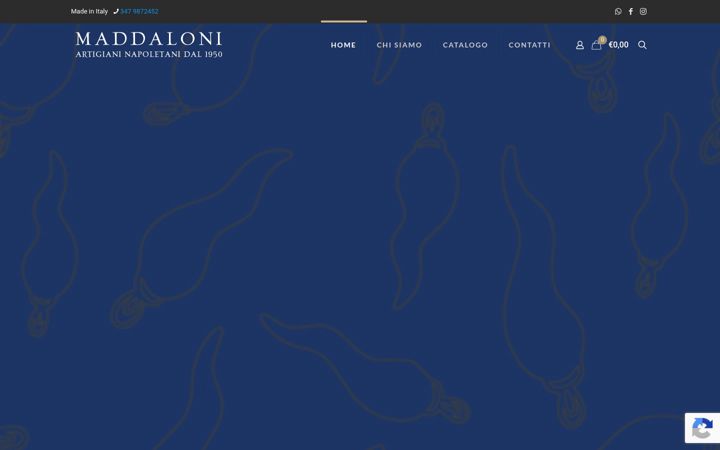 Screenshot of maddalonipresepi.it