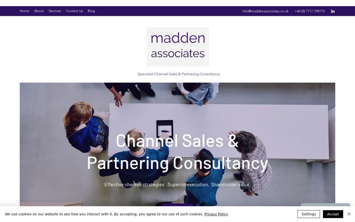 Screenshot of maddenassociates.co.uk