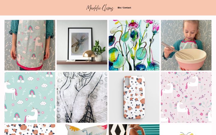 Screenshot of maddie-clems.com