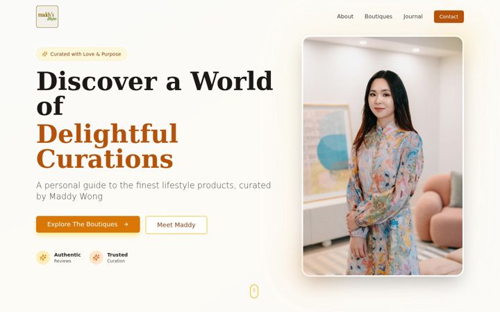 Screenshot of maddysdelights.com