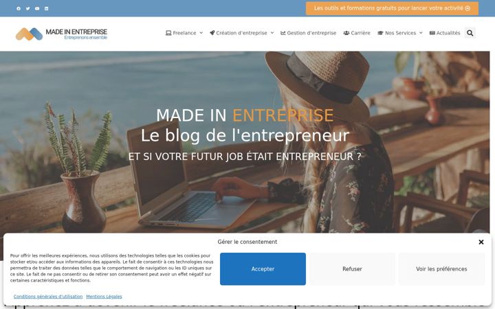 Screenshot of made-in-entreprise.fr