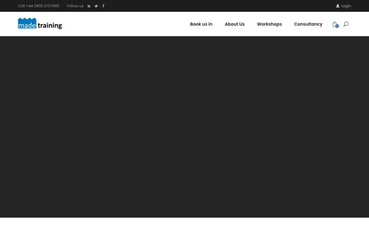 Screenshot of made-training.com