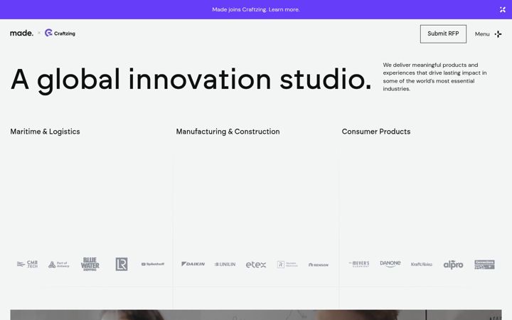 Screenshot of made.be