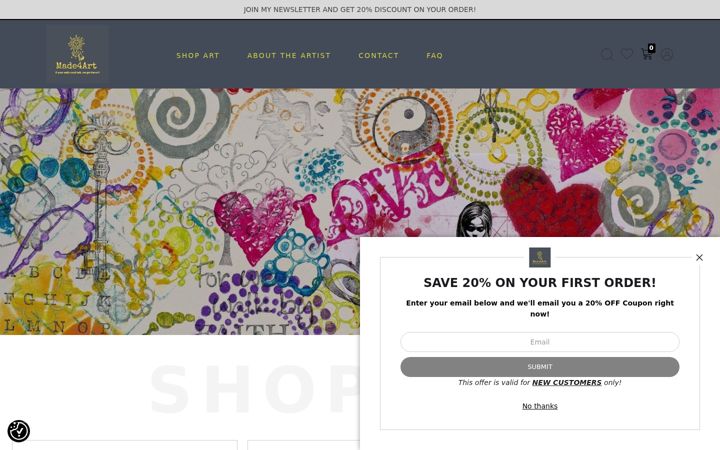 Screenshot of made4art.com