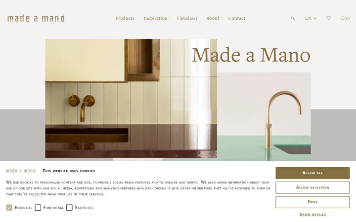 Screenshot of madeamano.com
