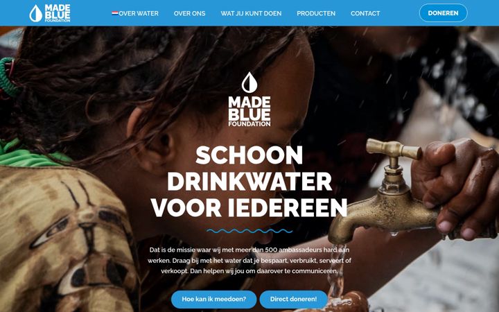 Screenshot of madeblue.org