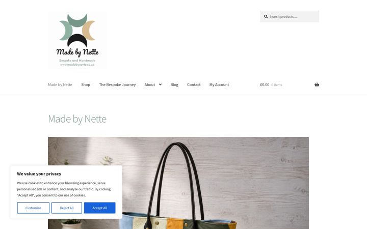 Screenshot of madebynette.co.uk