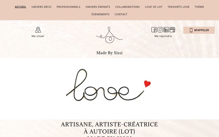 Screenshot of madebysissi.fr