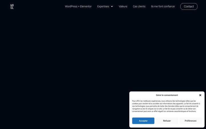 Screenshot of madebysl.fr