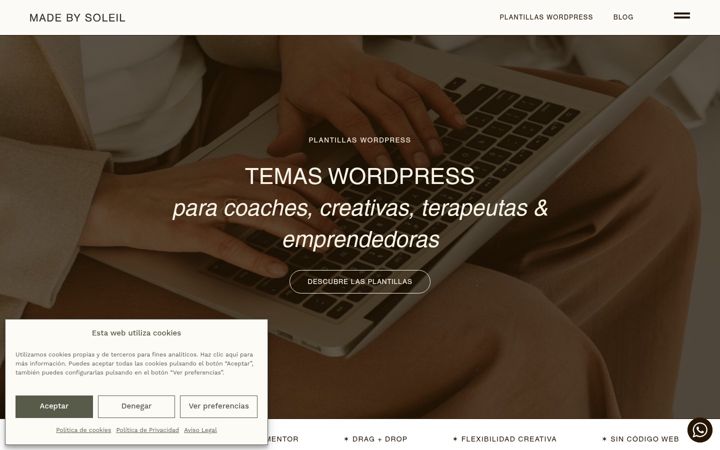 Screenshot of madebysoleil.es