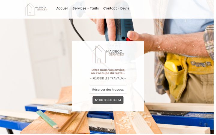 Screenshot of madeco-services.fr