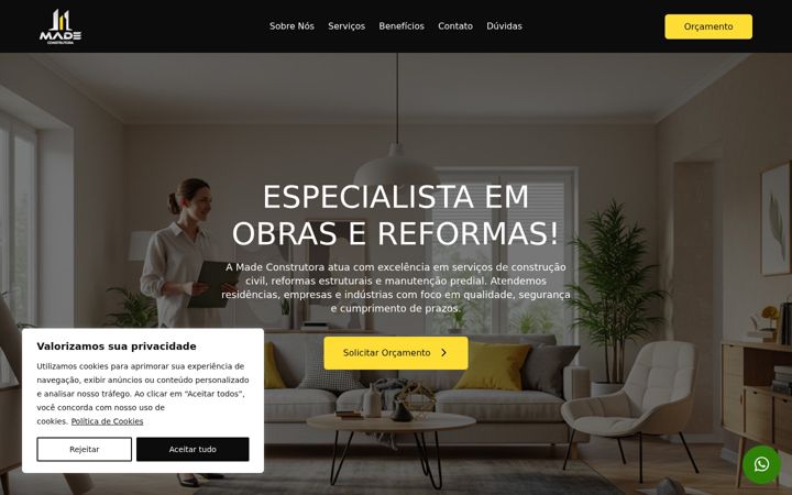 Screenshot of madeconstrucoes.com.br