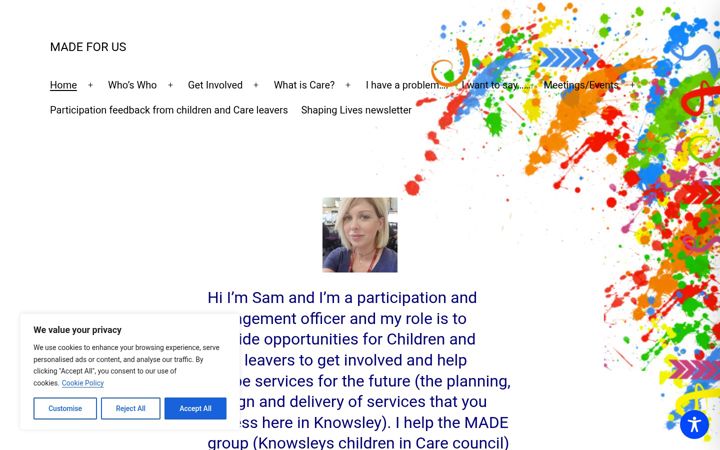 Screenshot of madeforus.co.uk