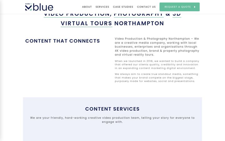 Screenshot of madeinblue.co.uk