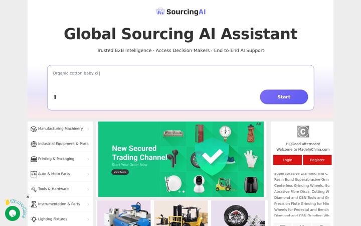 Screenshot of madeinchina.com