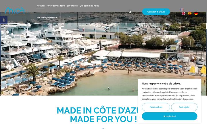 Screenshot of madeincotedazur.com