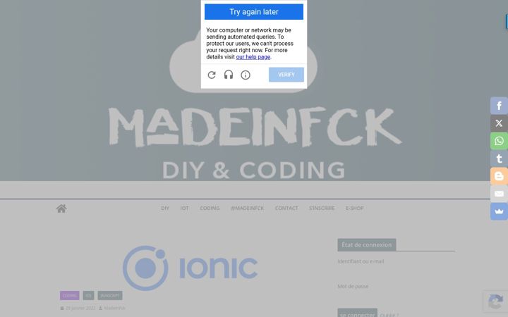 Screenshot of madeinfck.com