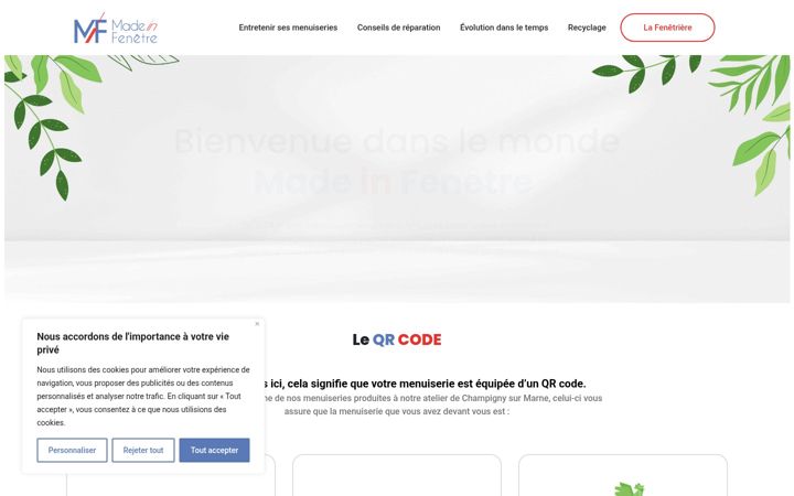 Screenshot of madeinfenetre.fr