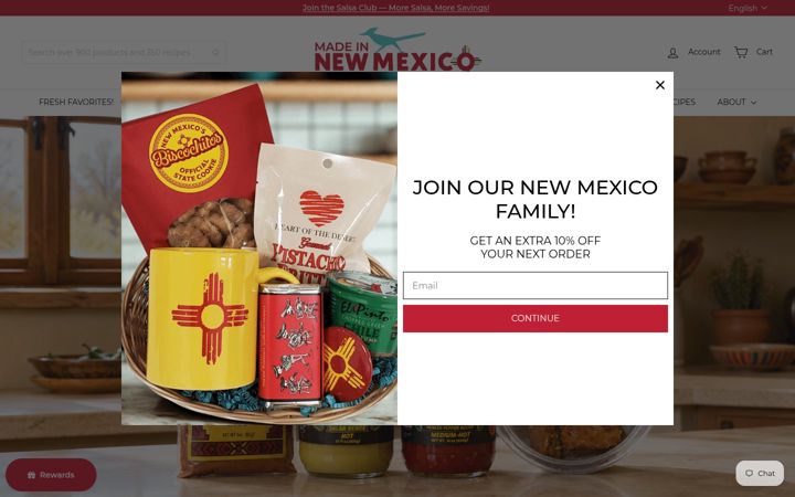 Skjámynd af madeinnewmexico.com