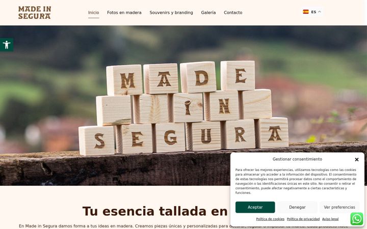 Screenshot of madeinsegura.net