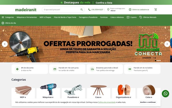 Zrzut ekranu madeiranit.com.br