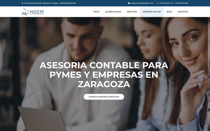 Snímek obrazovky mademi.com