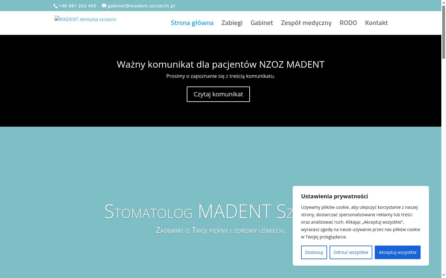Sutikimo reklamjuostės, rodytos prieš bet kokią sąveiką, ekrano kopija