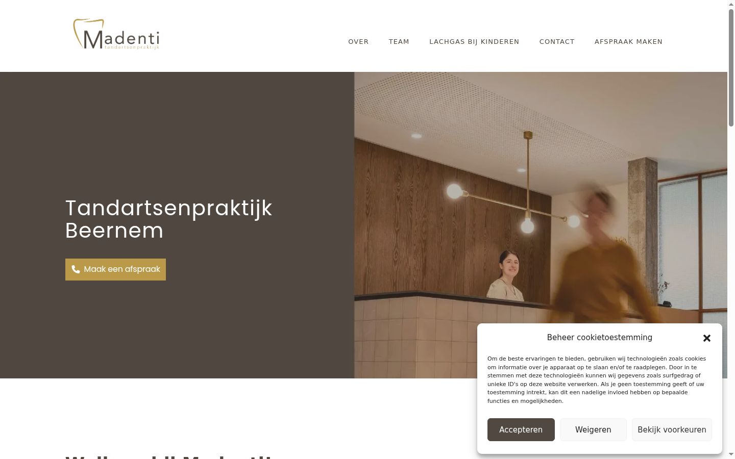 Screenshot tal-banner tal-kunsens muri qabel kwalunkwe interazzjoni