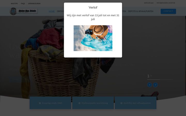 Screenshot of madera-shop.be