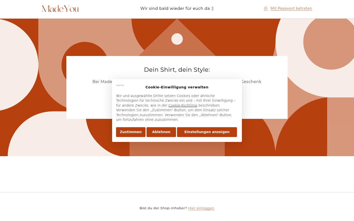 Screenshot tal-banner tal-kunsens muri qabel kwalunkwe interazzjoni